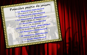 Classements aux championnats avant les vacances de Noel