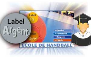 Label Argent pour l'école du handball à Fontenay saison 2012/2013