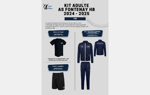 Kit Adulte complet 2024-2025