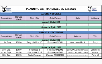 Programme du week-end du 6-7 juin