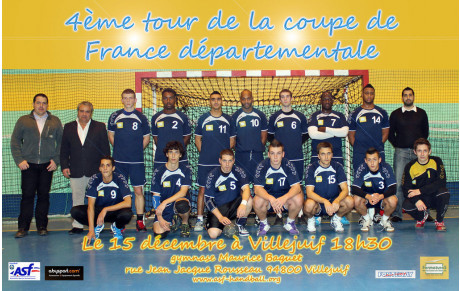 4ème tour de la coupe de France 18h30 à Villejuif le samedi 15 décembre